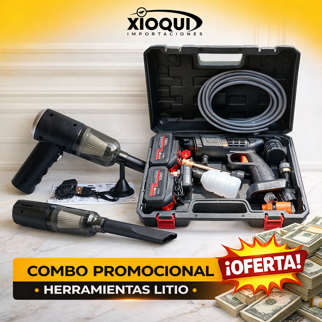 COMBO: HIDROLAVADORA 288V + ASPIRADOR 3 EN 1