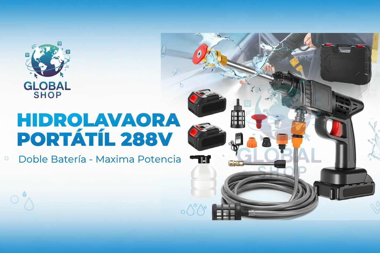 Banner promocional de hidrolavadora